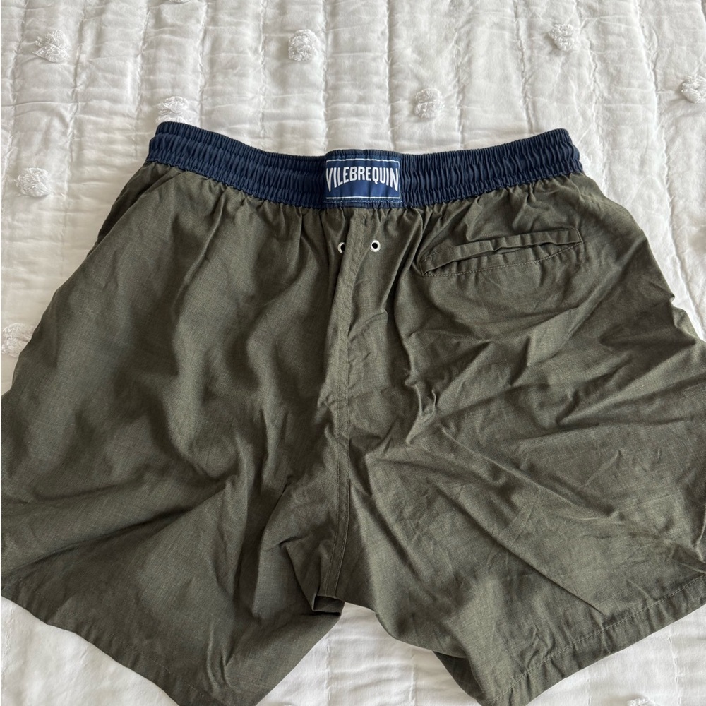 Vilebrequin Olive Green Swim Shorts